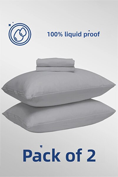 Dream Time 2 Pieces Micro Liquid Proof Cushion Mat |   Waterproof Pillow Prot...