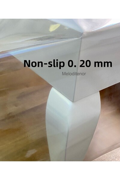 şeffafavm مفرش طاولة رقيق وشفاف من النايلون PVC بسمك 0.20 مم وواقي قابل للمسح...