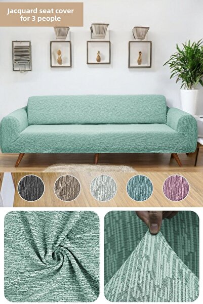 BTF HOME Husa elastica elastica Jacquard cu 3 locuri - Husa elastica