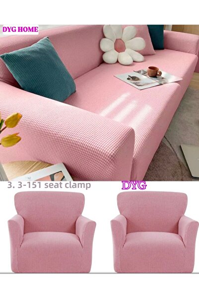 dyg home Set huse pentru scaune din Lycra 3 3 1 1 Huse pentru scaune
