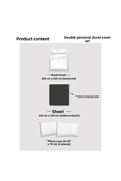 Loyal Home Double Duvet Cover Set Happiness