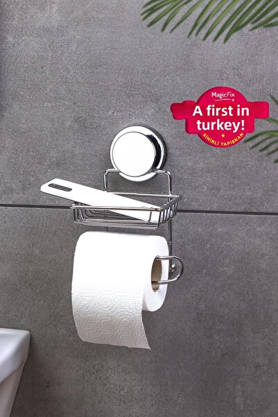Okyanus Home Magic Fix Magic Sticky Chrome Ανταλλακτική θήκη χαρτιού WC