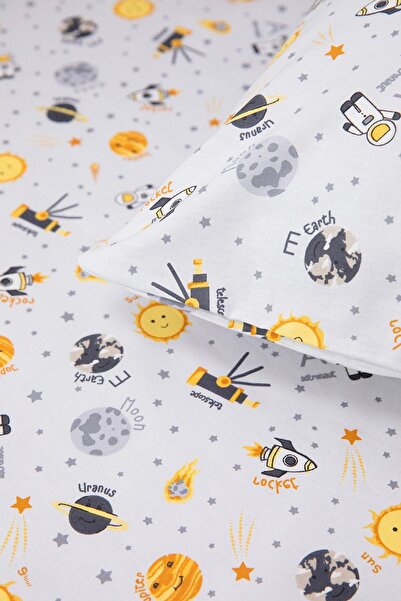 FAVORA Baby 100% Cotton Astronaut Baby Bedding Set - Gray