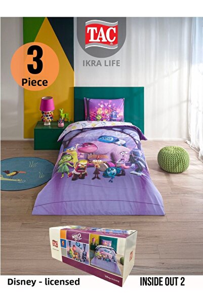 Taç Insideout 2 Disney Single Duvet Cover Set