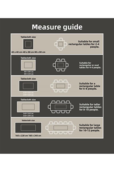 Evim Canvas Khaki Liquid Proof Stain Resistant Tablecloth