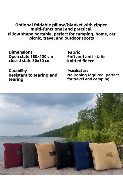 ngn collection Travel Pillow & Blanket – Premium Soft Foldable Car and Airplane Use