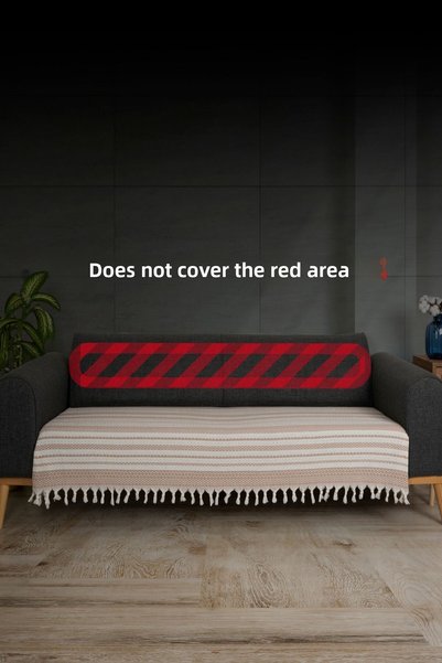 Akaystore Gramaged Cotton Sofa and Sofa Bed Cover - 115X200 cm - Covers Seating