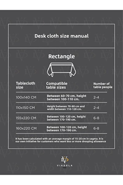 Viadela Γκρι πρακτικό κάλυμμα τραπεζιού Slub Κατάλληλο για καθημερινή χρήση