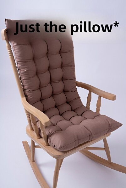 ALTINPAMUK Selen Luxury Chair Cushion - 120x50cm Brown, Bench Swing Rocking Cushion
