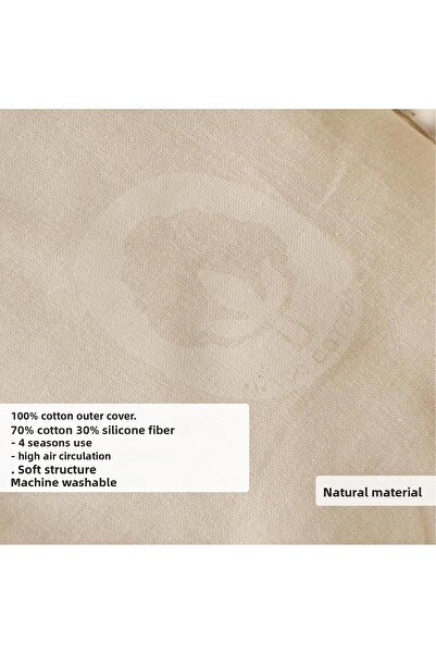 Bella Maison لحاف قطن ملكي مزدوج أبيض (195x215 سم)