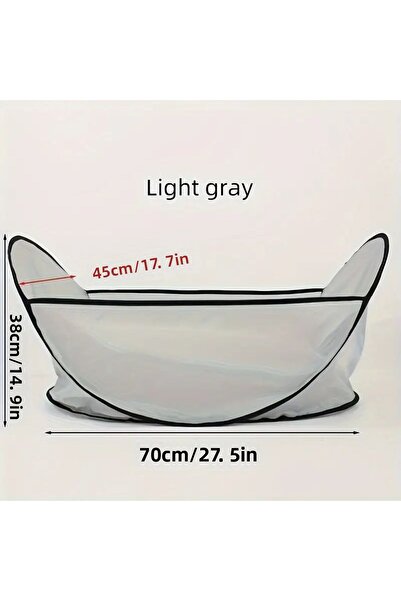 Choice Gray Easy Dog and Cat Hair Catcher Tent - Waterproof Adjustable, Neat Barbering Cape for Easy Trimmi