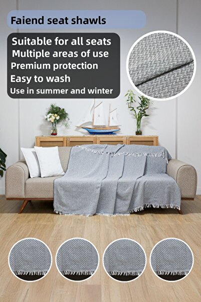 Faiend Seat Cover 180 X 200 Cm Sofa Sofa Bed Divan Armchair Cover Cotton Washable Simple Shawl