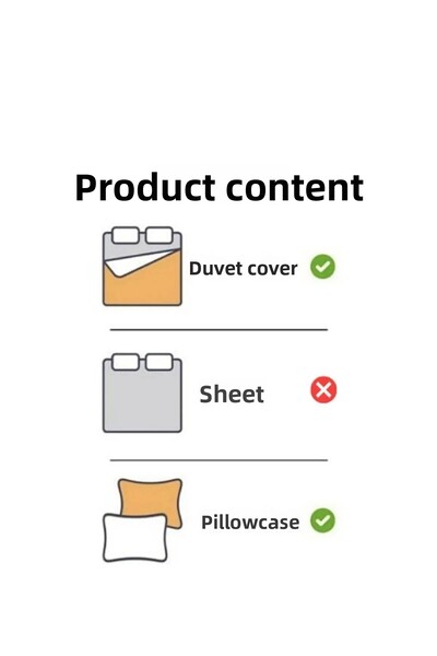 mihriban Double Duvet Cover Set Love Pattern (Without Sheets)