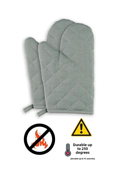 sevilya قفازات فرن مقاومة للحريق والحرارة (2 قفاز)