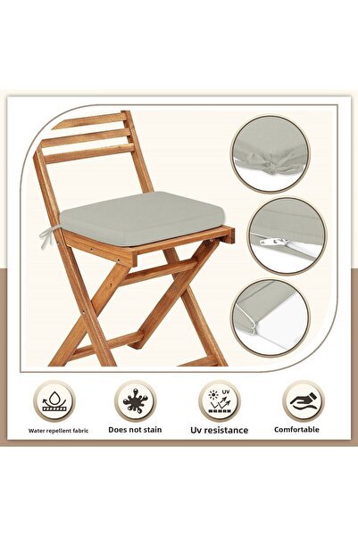 Evim Canvas Single Chair - Zippered Laced Liquid Proof Stain Resistant 40X40 cm