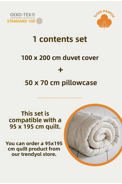 Lollie Baby&Kids Montessori Baby Kids Duvet Cover Set (100X200), 100% Cotton Satin - Ocean