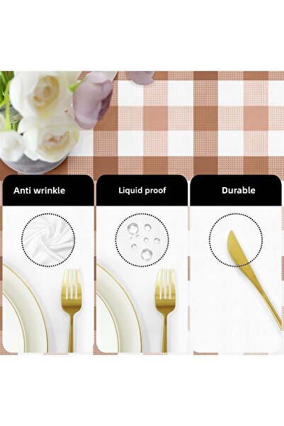 Evim Dusty Rose Canvas Tablecloth - Liquid Proof and Stain Resistant