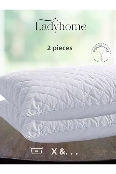 Lady Home Καπιτονέ Μαξιλαροθήκη Λευκό 50x70 (ΣΥΣΚΕΥΗ 2 ΤΩΝ)