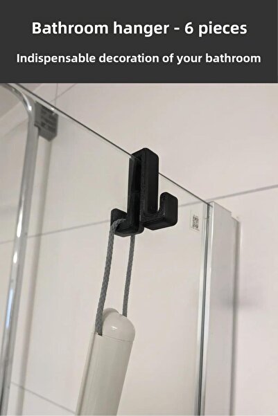 Nosa Mall Bathroom Hanger - 6 Pieces| Modern Towel Rack| Decorative Hanger| P...