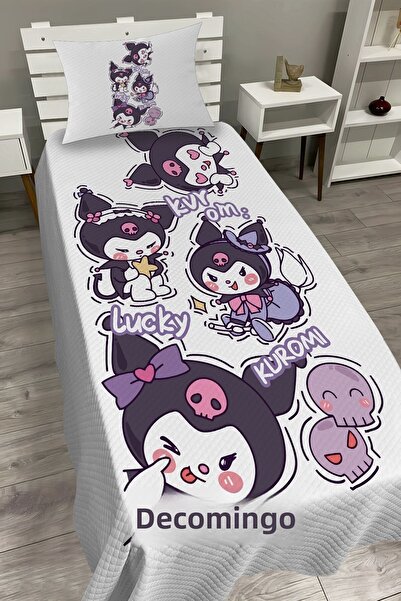 dekomingo White Background Kuromiler Baby and Child Base Pique Set