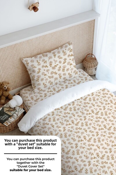 Tuğba Kuğu Single Fitted Sheet Set - Iconic Series - Tiny Flowers