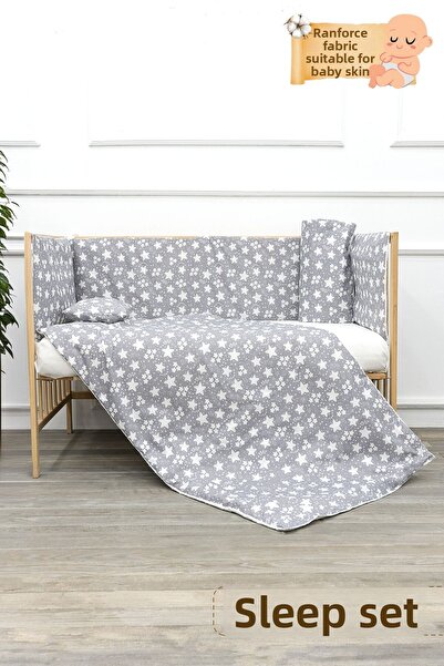 mordesign طقم نوم للأطفال من سلسلة Big Stars مقاس 60x120 سم - طقم سرير مكون م...