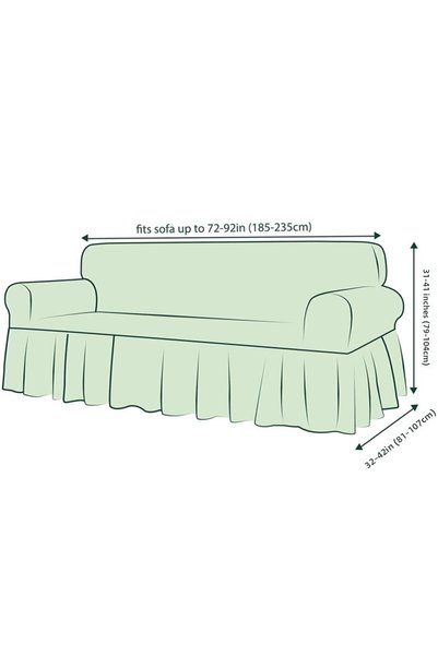 ARTUÇ Standard Skirted Lycra 3-Person Seat Cover