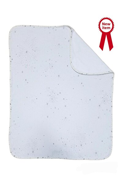 Alpar Tekstil Plush Welsoft Baby Blanket Double Sided-layer 75x90cm Starry/ White
