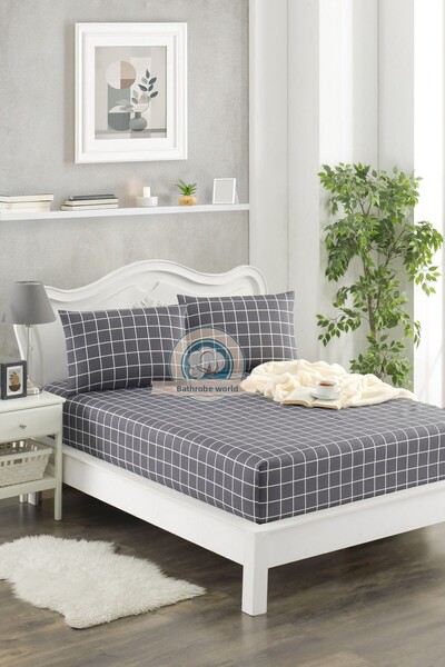 Touch Double 35 cm Fitted Sheet Set with Pillow Cover