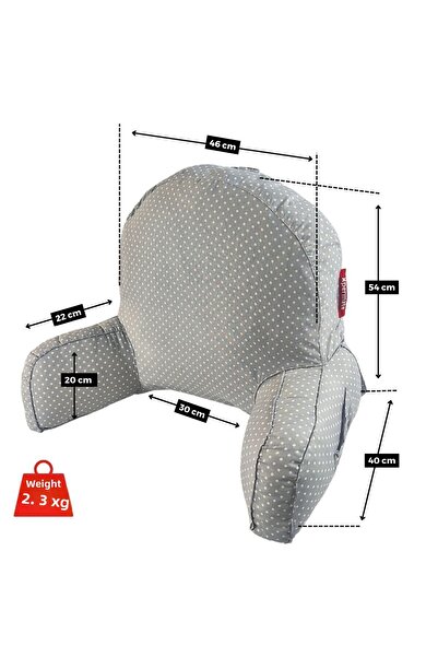 XPERMATE Ergodestek Gripuan Tv Pillow - Back Cushion, Lumbar Pillow and Zippered Sleeves Post Surgery