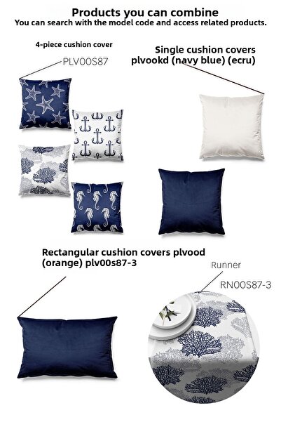 Pilloveland Față de masă Cu Motiv Marin 140*180 Cm Tesuta din piele întoarsă