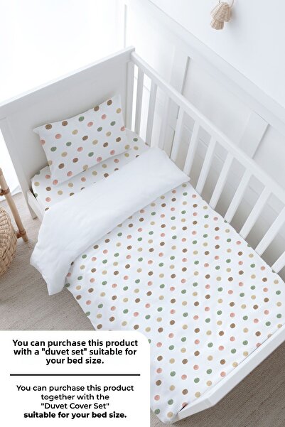 Tuğba Kuğu Iconic Series - Baby Size Fitted Sheet Set - Dots