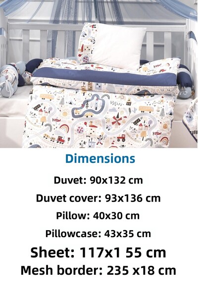 Wellgro 6 Piece Adventure Crib & Bed Sleeping Set