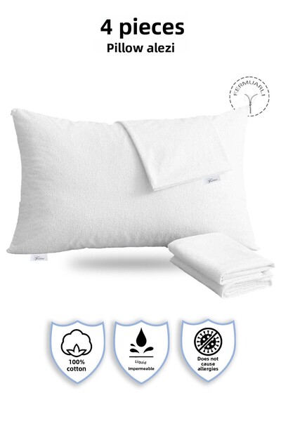 Vionel Home 100% βαμβάκι, μαξιλαράκι 4 τεμαχίων, κάλυμμα μαξιλαριού, αδιάβροχ...