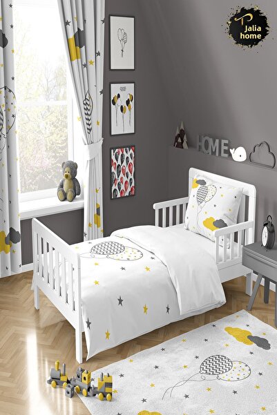 Talia Home طقم غطاء لحاف منقوش بالون TLAN-189