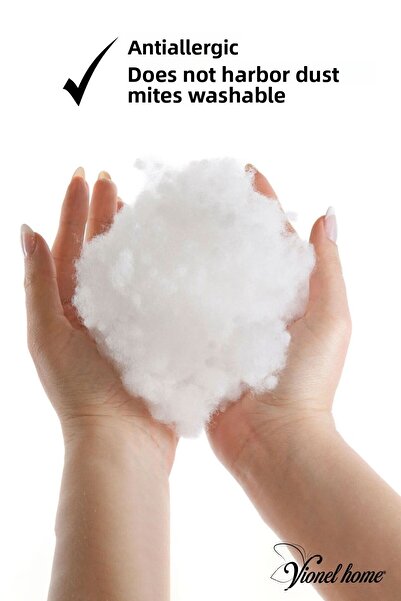 Vionel Home 1.Quality 100% Bead Silicone Fiber 500 Gr, White, Pillow Toy Filler