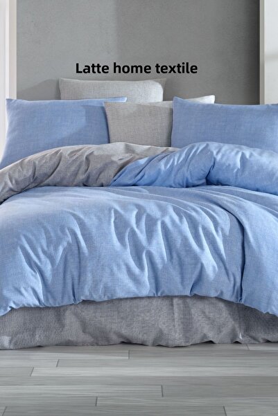 LATTE TEKSTİL Set cuvertură de pilota din bumbac Almira Double Personality Ra...