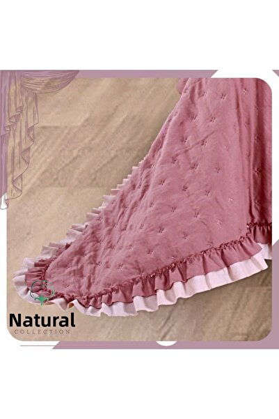 Naturel Collection Cotton Ruffled Single Cover Set - Padded