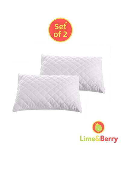 Lime and Berry مجموعة Lime&Berry مكونة من قطعتين - وسادة مرتبة مبطنة منقوشة م...