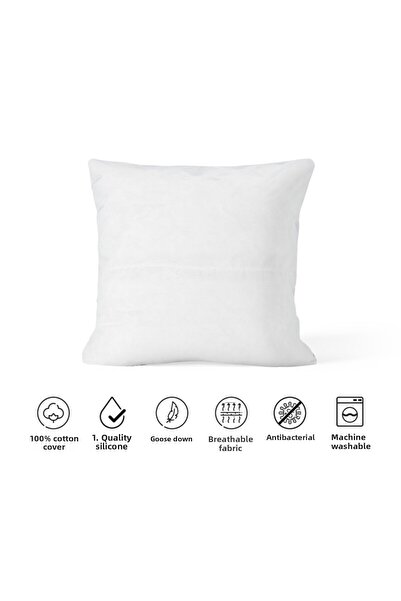 VALENA HOME غطاء وسادة داخلي من ريش الإوز 45x45 330 غرام