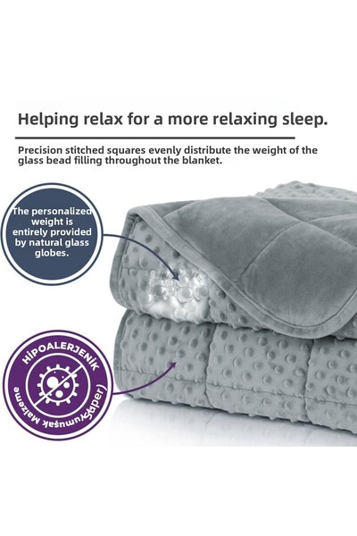 Terapise 10 kg Gray Wellsoft Soft Quilt - Double Sided and Double Blanket