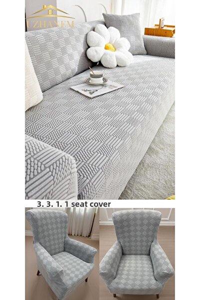 uzhanem 3.3.1.1 Set husă și huse pentru canapea model Jacquard - Husă pentru canapea Textil de casă