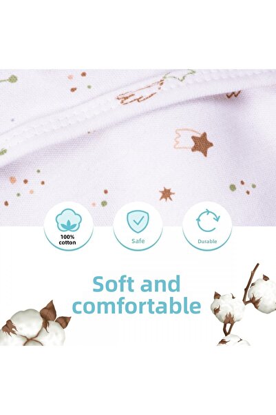 Sevi Bebe 0 -3 MONTHS Patterned Swaddle 100% Cotton - NEW