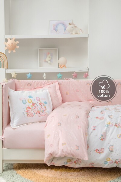 Yataş Mini Unicorn Ranforce Baby Bedding Set