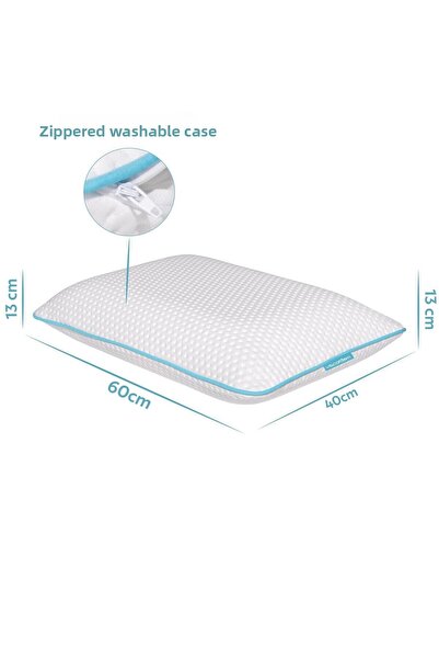 Viscofoam Orthopedic Pillow with Neck Support Chubby Visco Pillow - 59x39x13cm