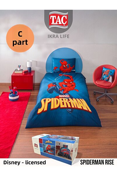Taç Spiderman Rise Disney Single Duvet Cover Set
