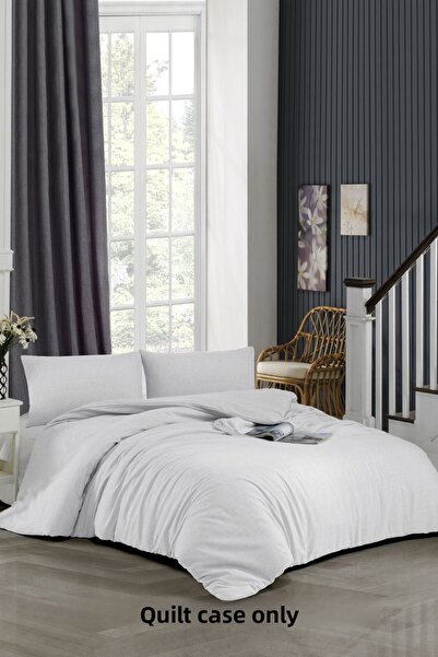 HOMENUP حقيبة فاخرة باللون الأبيض - 100% قطن، 120 خيط (160x220)