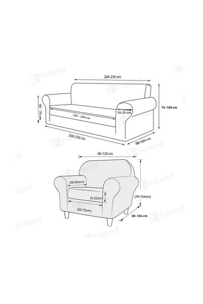 elyar Velvet Elastic 3 3 1 1 Seat Cover Set |   Sofa Cover |   Sofa Bed Cover Case
