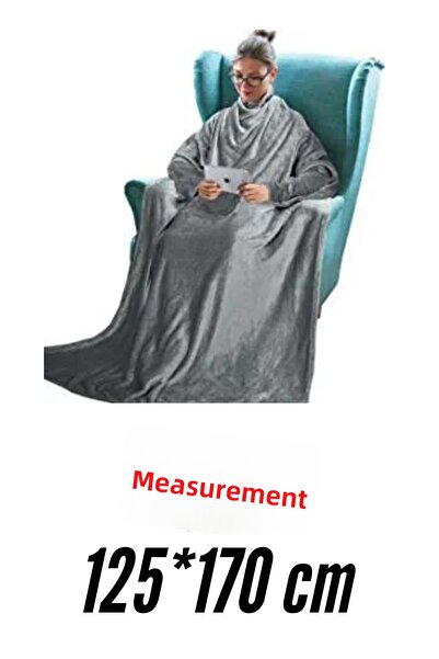 OverPazar Blanket Tv Blanket with Pockets Tv Blanket 125*170 cm Single Blanket Fleece Blanket