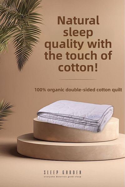 Sleep Garden 100% Cotton Quilt Single Piping Stylish Elite Jute Linen Bag